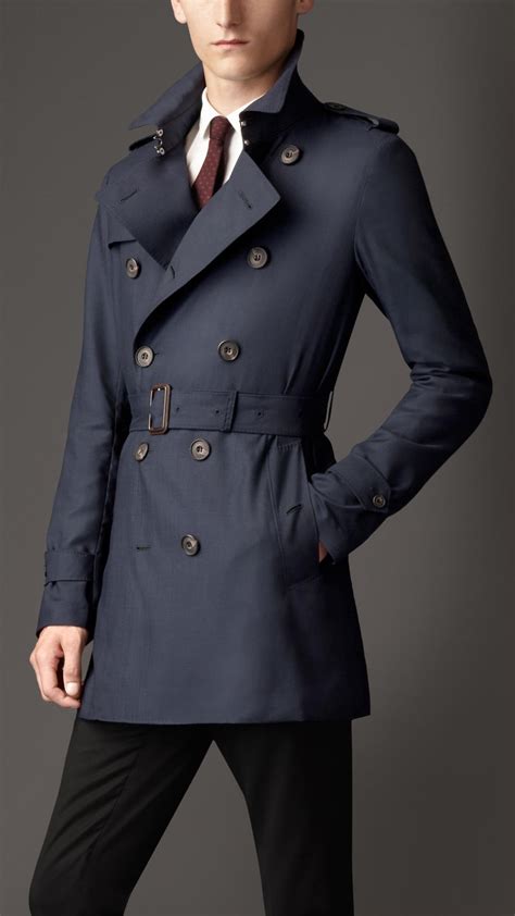 Burberry light blue trench coat